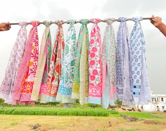 Assorted Block Print Sarongs | Wholesale Cotton Beach Wrap Mix Lot