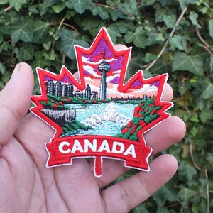 Niagara Falls Travel Badge Canada Destination Patch World Traveller Collection Waterfall Souvenir Backpack Iron On Emblem