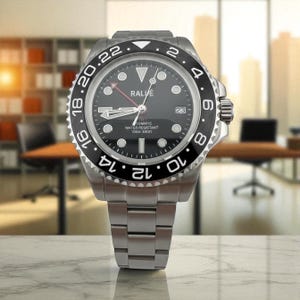 Horizon GMT 44mm Stainless Steel Automatic Traveler's Watch