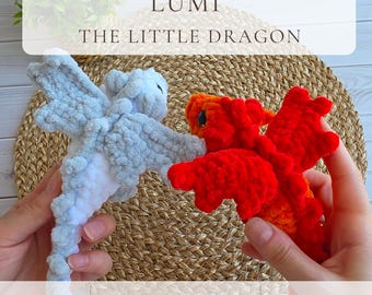 Lumi the Little Dragon Crochet Pattern | Amigurumi Dragon PDF | Plush Fantasy Toy | Beginner Friendly