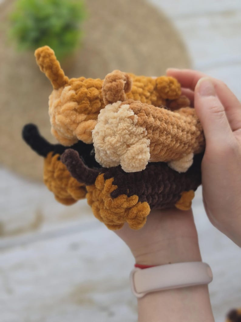 Mini Dachshund Crochet Pattern | No Sew Amigurumi Dog (PDF Download) image 5