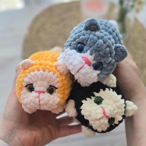 Pocket Kitty Crochet Pattern – No-Sew Amigurumi Cat | Easy Plush Toy PDF | Beginner Friendly image 2
