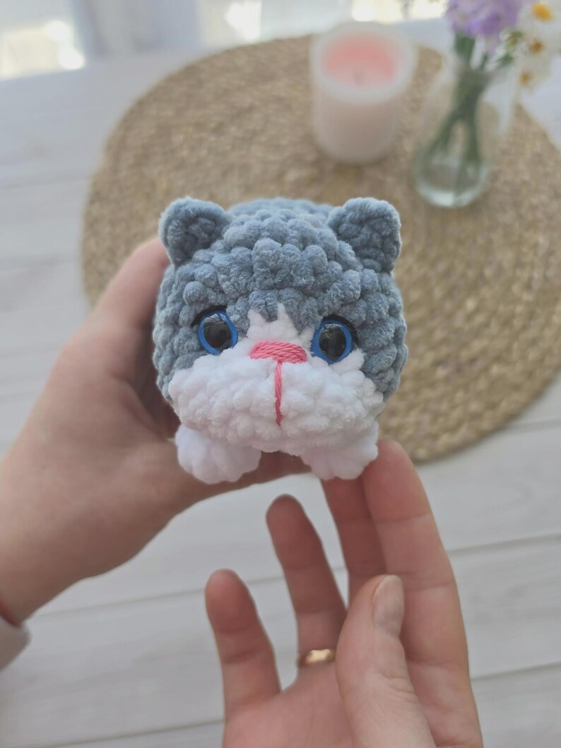 Pocket Kitty Crochet Pattern – No-Sew Amigurumi Cat | Easy Plush Toy PDF | Beginner Friendly image 5