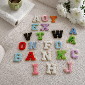 12 Farben personalisierter Buchstaben Aufnäher - DIY Craft Embroidery Dekoration