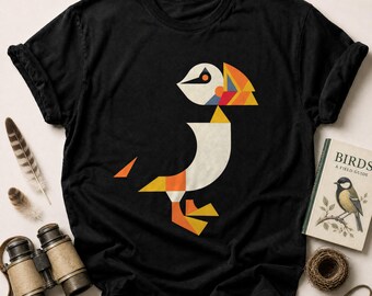 Geometric Puffin T-Shirt