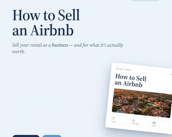 Como Vender um Airbnb | Guia do Vendedor para Aluguel de Curta Duração | Kit de Anúncio para Investidores em Aluguel de Temporada | Checklist para Venda de Imóvel de Temporada | PDF para Download Imediato
