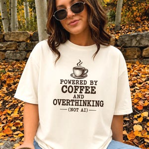 Sarcastic AI Shirt, Funny Office Humor Sweatshirt, Overthinking Coffee Lover T-Shirt, Tech Humor Coworker Gift, Software Engineer Tee