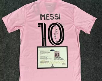 Signed Messi Vintage Football/Soccer Miami FC 2022 shirt