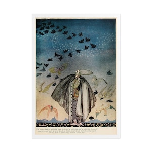 Kay Nielsen Fairy Tale Illustration Print | Art Nouveau Wall Art (Reproduction)