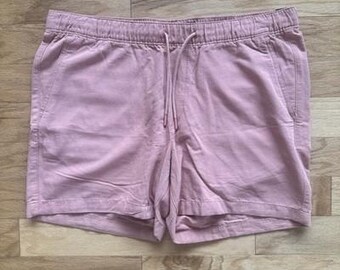 Abercrombie & Fitch Chino Shorts Pink Elastic Waist Casual 6 Inseam Mens XL