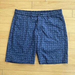 Tommy Bahama Chino Shorts Pineapple Print Stretch 10 Inseam Casual Blue Mens 36 image 1