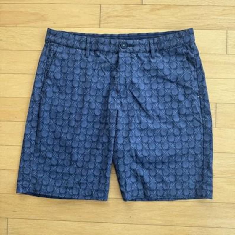 Tommy Bahama Chino Shorts Pineapple Print Stretch 10 Inseam Casual Blue Mens 36 image 1