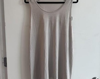 Lululemon Metal Vent Tech Tank Top Breathe Repeat Mesh Gray Athletic Mens XL