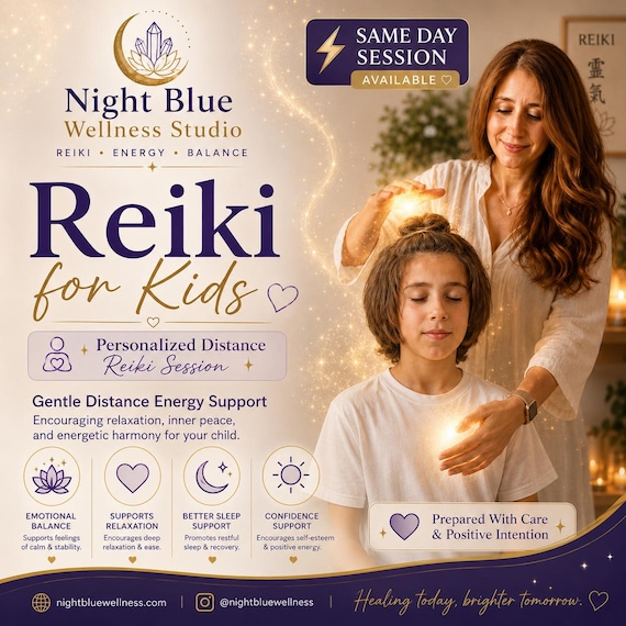 Reiki for Kids | Personalized Distance Energy Session with Digital PDF Report