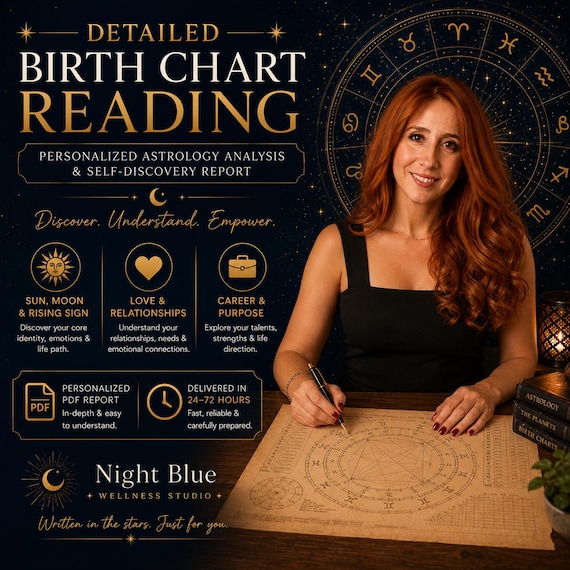 Birth Chart Reading | Natal Chart Astrology Report | Detailed PDF