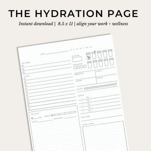 The Hydration Page Printable image 1