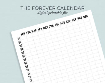Digital Download - The Forever Wall Calendars