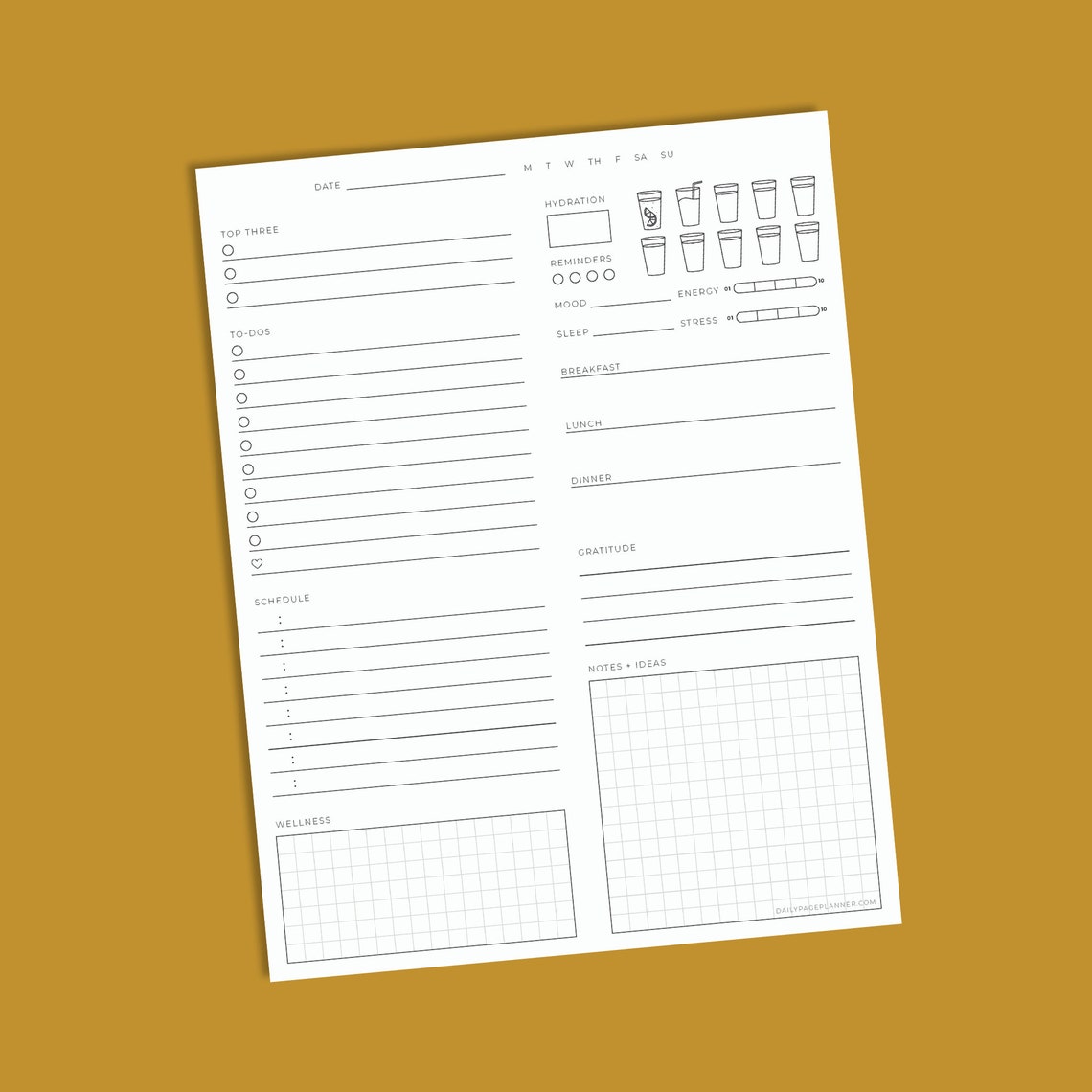 The Daily Page Printable Bundle - Etsy