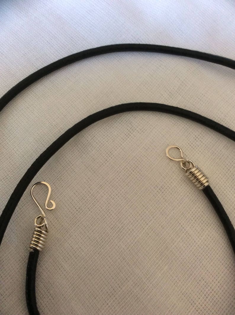 2mm Black Leather cord necklace/Finished leather cord/Leather Etsy