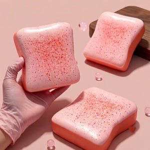Pink Toast Squishy Toy: Slow Rising Stress Relief Fidget Desk Toy
