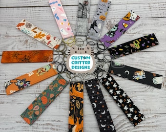 Halloween & Autumn Wristlet Keychains