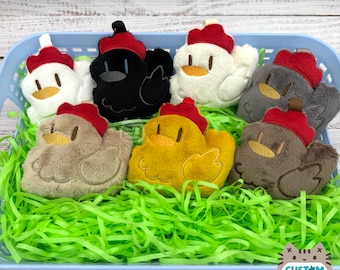 Chicken Plush Keychain