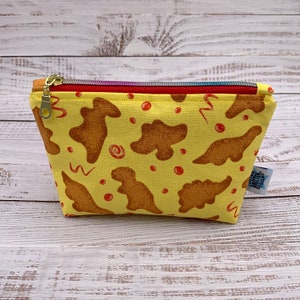 Dino Nuggets - Reuseable Snack Bag, Zipper Pouch