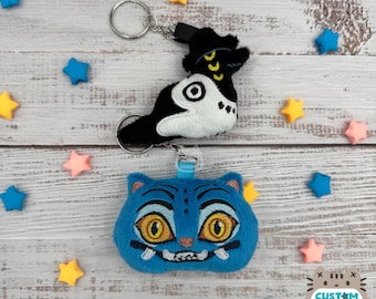 Derpy Tiger & Sussie Plush Keychain