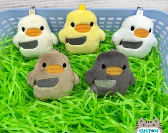 Knife Duck Plush Keychain