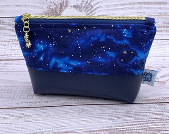 Starry Night - Reusable Split Snack Bag, Zipper Pouch