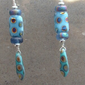 Metallic Polks Dots on Mobius Strip Earrings