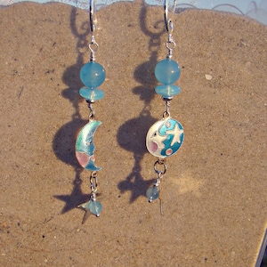 Cloisonné Moons and Stars