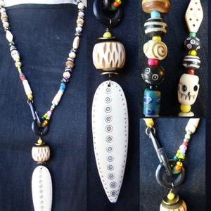 Into Africa Necklace - African Bone Status Pendant