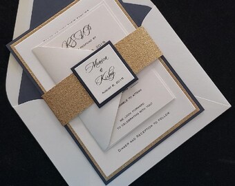 Elegant Wedding Invitations Etsy