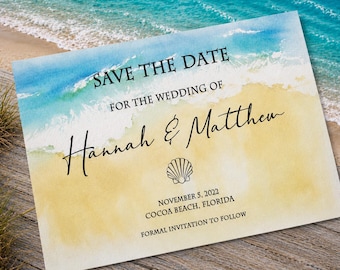 Coastal and Beach Save The Dates