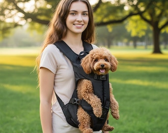 Airline Approved Pet Carrier Backpack, Cotton Nylon Hands-Free Dog & Cat Travel Carrier, Small