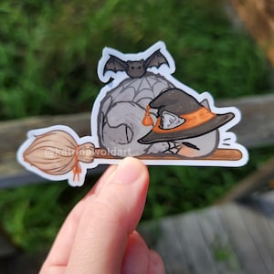 Tiny Cat Vinyl Sticker – Halloween | Ghost | Black Cats | Witch ...