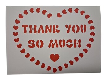 Thank You So Much Blank Greeting Card