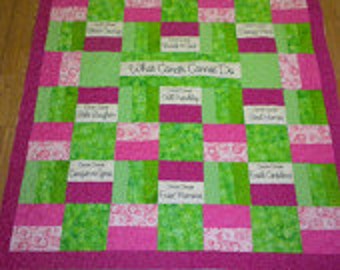 What cancer cannot do - Chreerful Inspriational Throw/Lap quilt