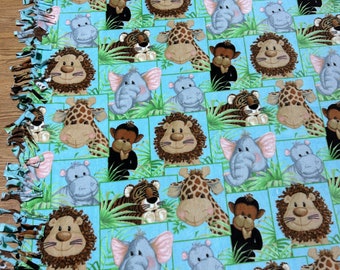 Fleece throw /Baby animal