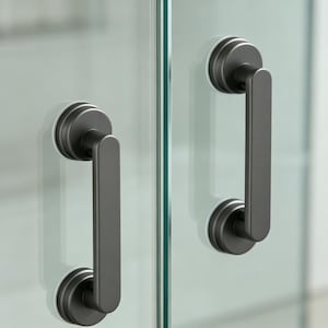 2-Pack Minimalist Suction Cup Handles - No-Drill Rental Friendly Pulls
