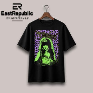Camiseta de The Cramps, banda de rock punk rock estadounidense, mala música para mala gente.