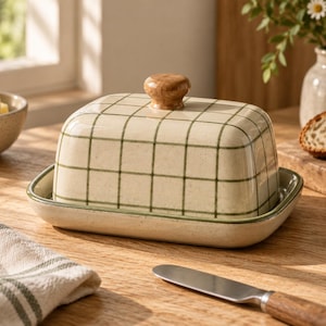Butter Dish Pottery Template, Printable Slab Building PDF, Ceramic Butter Keeper Pattern, Beginner Handbuilding Guide, Digital Download