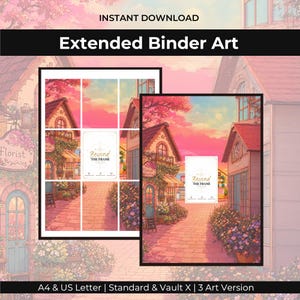 Sunset Market Town 53 verlängerte Binder Kunst | TKG Sammelaufsteller (Digitaler Download)