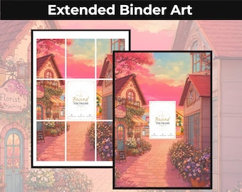 Sunset Market Town 53 verlängerte Binder Kunst | TKG Sammelaufsteller (Digitaler Download)