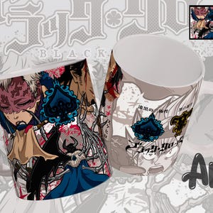 Tassenvorlagen | 6 verschiedene Anime-Designs | Sublimationsdruck | PNG 300 dpi | Digitaler Download