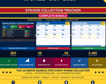 FootballPoolCo | FIFA World Cup 2026 Sticker Tracker Bundle