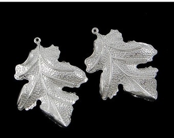 Pendant - Leaf Pendant - Pendant - Silver Pendant - Silver Leaf Pendant - Silver