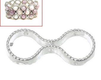 EN VENTA Infinity Connector plateado - Infinity Connector - Silver Plated Connector - 10pcs