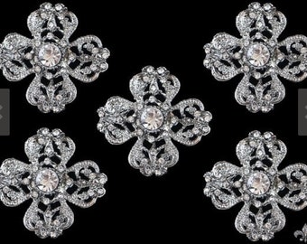 5pc Rhinestone Brooch Pin - Rhinestone Crystal Brooch - Rhinestone Brooch - Broche encantador